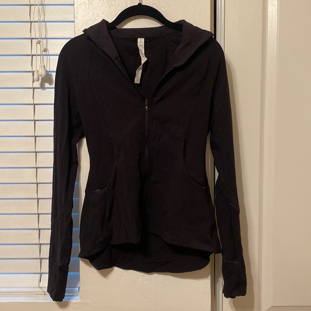 Lululemon on the move slim fit zip up!!